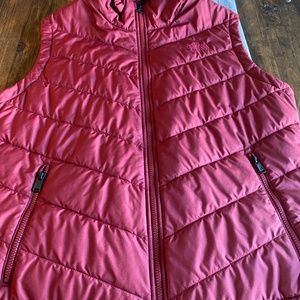 Red Womens The North Face Vest Size XL
